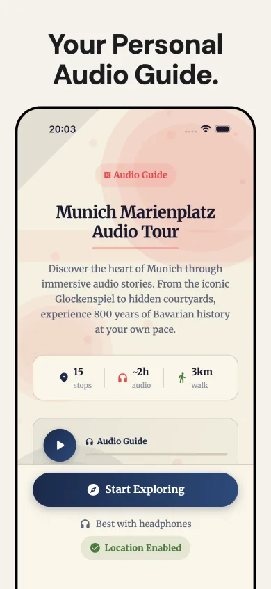 Tour intro with all stops listed